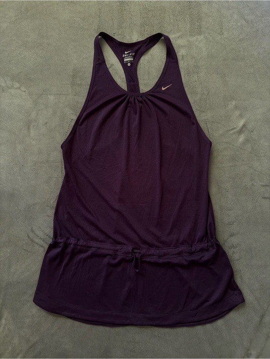 Nike Tops - Nike Women's Dark Purple Dri-FIT Drawstring Tank